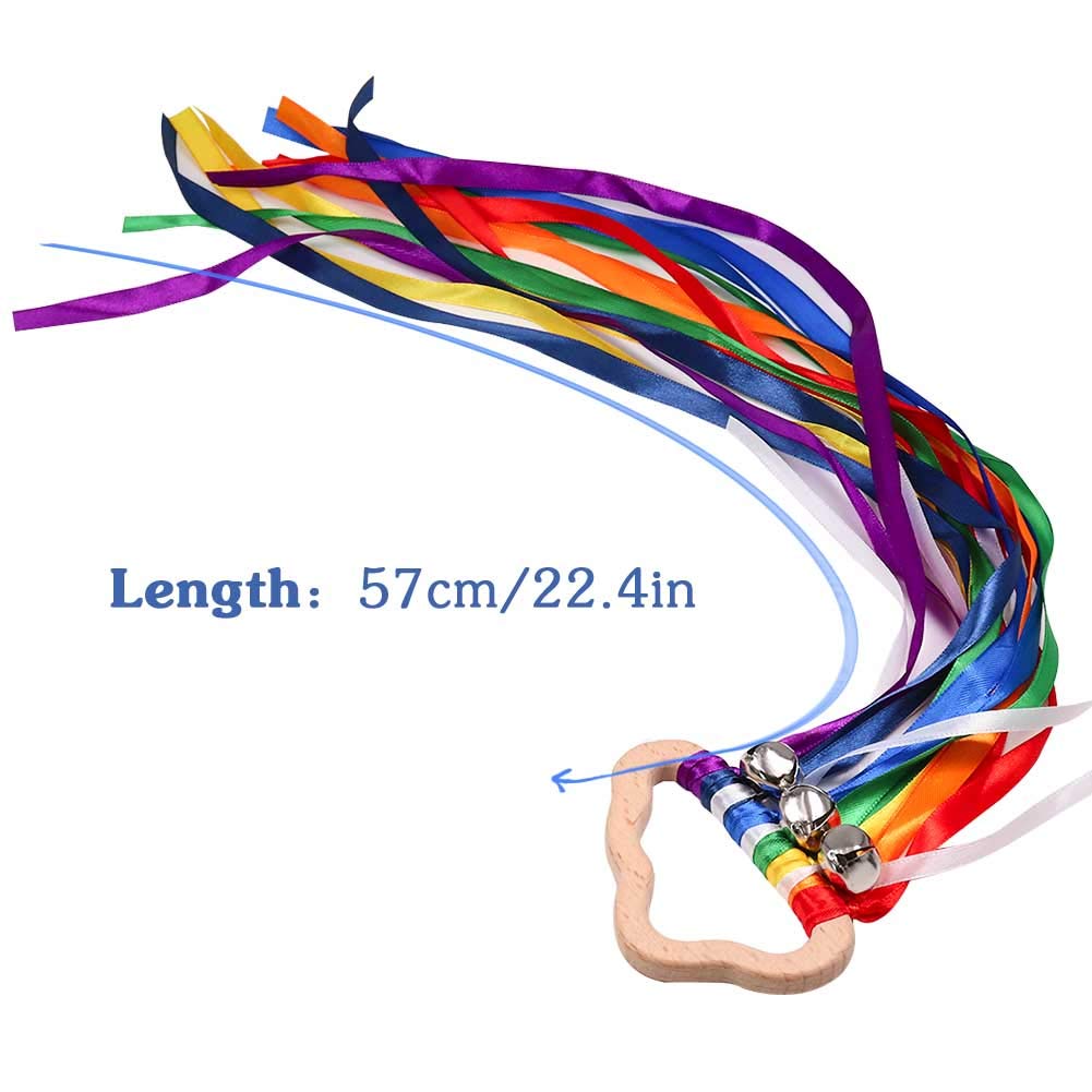 Rainbow Hand Kite - Baby Sensory Toys, Montessori Learning Toy Set of 2 Gift for Kids