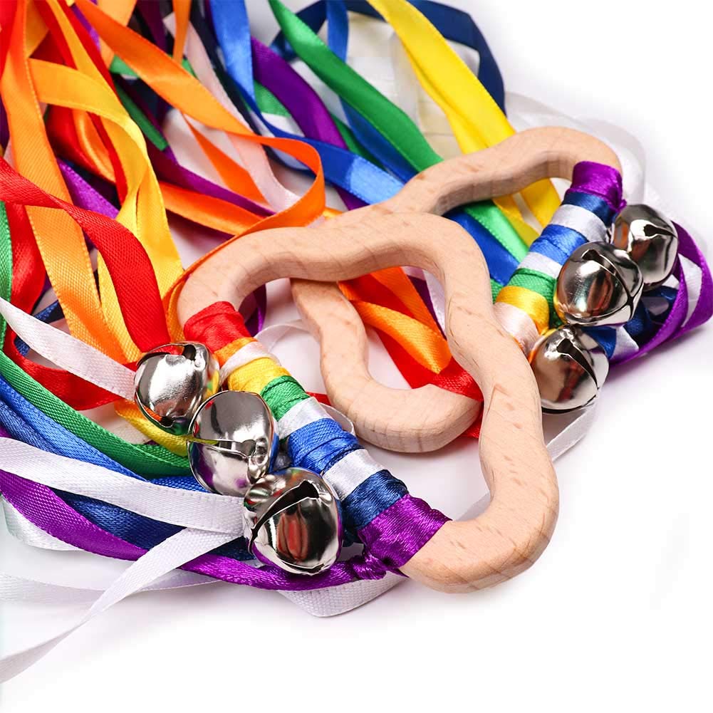 Rainbow Hand Kite - Baby Sensory Toys, Montessori Learning Toy Set of 2 Gift for Kids