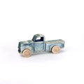 Montessori Educational Small Blue Wooden Pickup Truck for Toddlers 1–3 | Eco-Friendly Maple Wood Toy | Made in the USA 🇺🇸