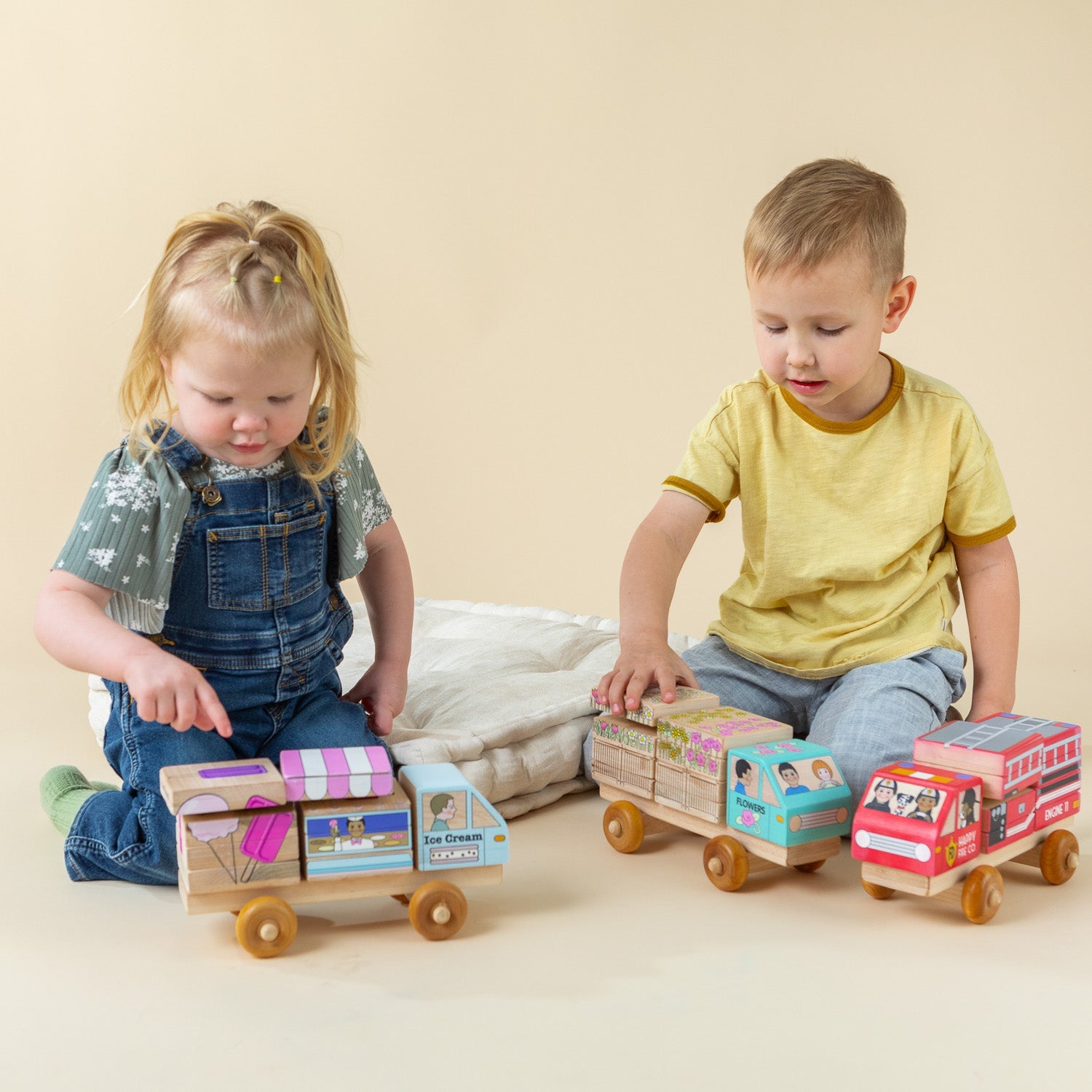 Stackable Puzzle Truck - Ice Cream Truck | Made in the Canada | Printed with Non-toxic Ink in the USA 🇺🇸