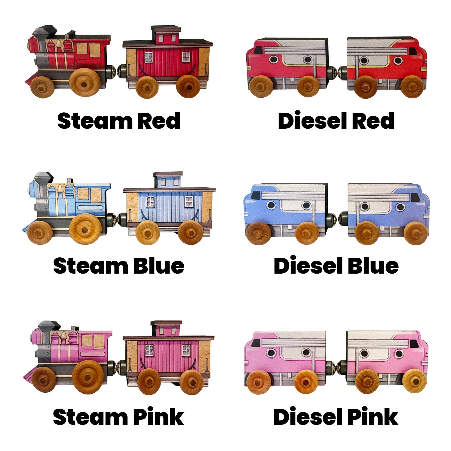 Magnetic Engine and Caboose Duos | Made in the USA 🇺🇸