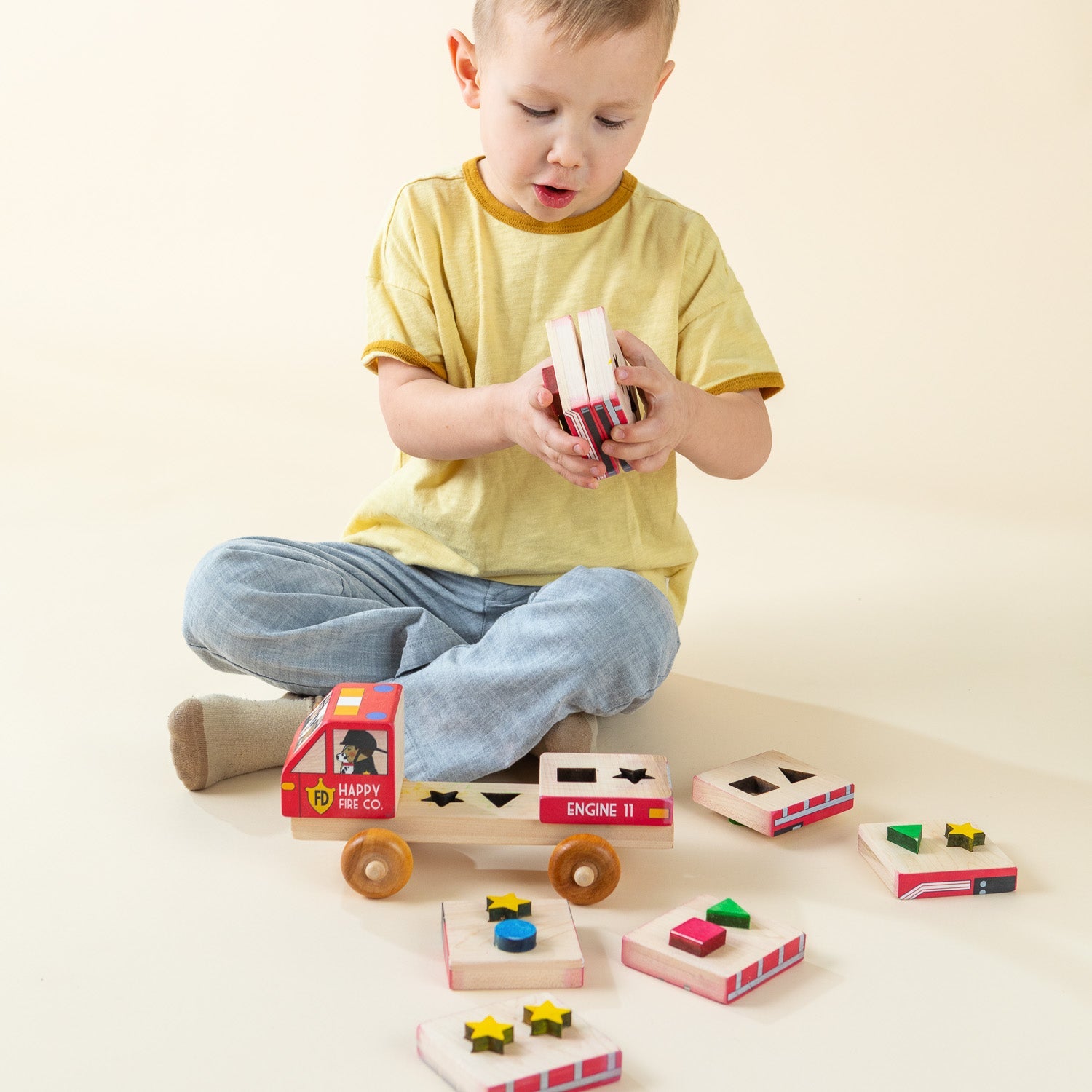 Stackable Puzzle Truck - Car Transporter | Made in the Canada | Printed with Non-toxic Ink in the USA 🇺🇸