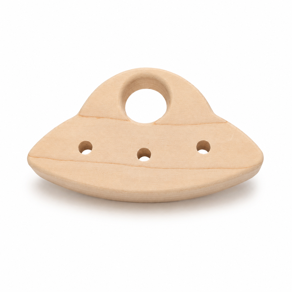Maple Montessori Wooden UFO Lacing Toy