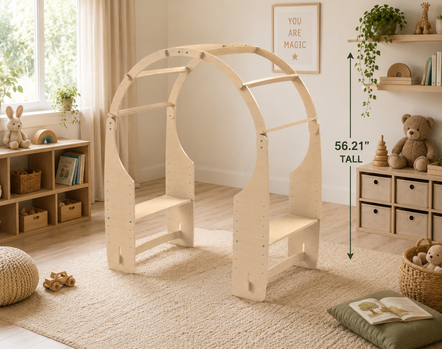 Waldorf Wooden Play Fort & Reading Nook