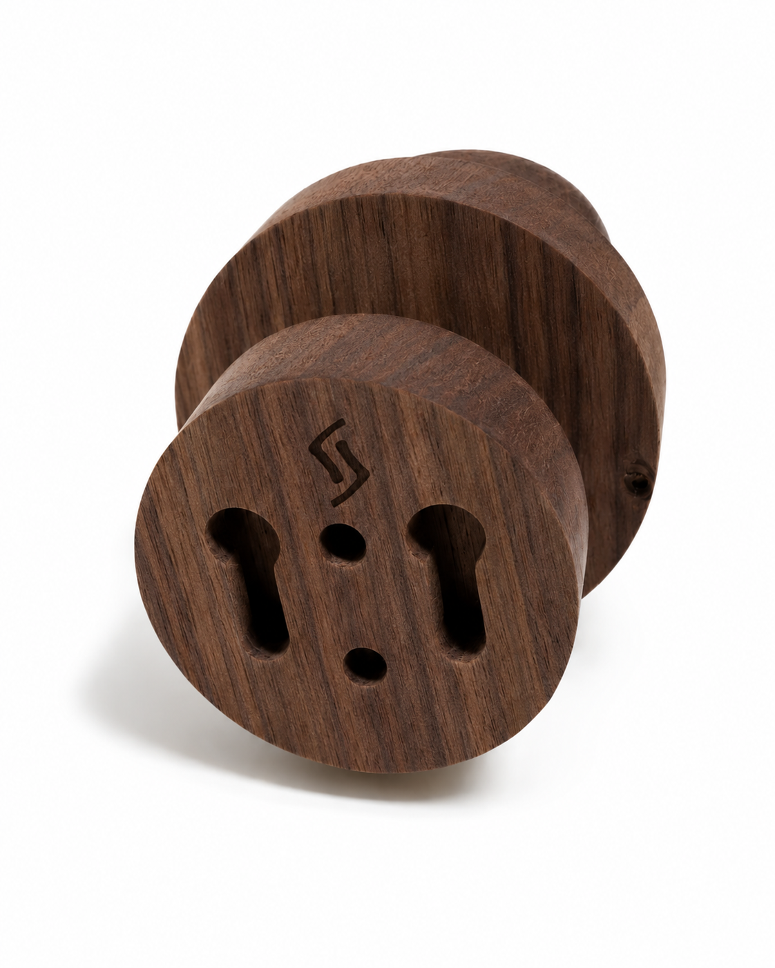 Solid Walnut Wall Hook – Wooden Coat, Hat & Towel Hook